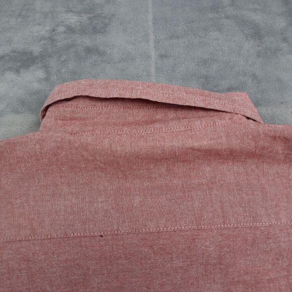 Wrangler Shirt Mens XL Extra Red Western Hike Outdoor Flex Workwear Button Up B1 - Picture 12 of 15